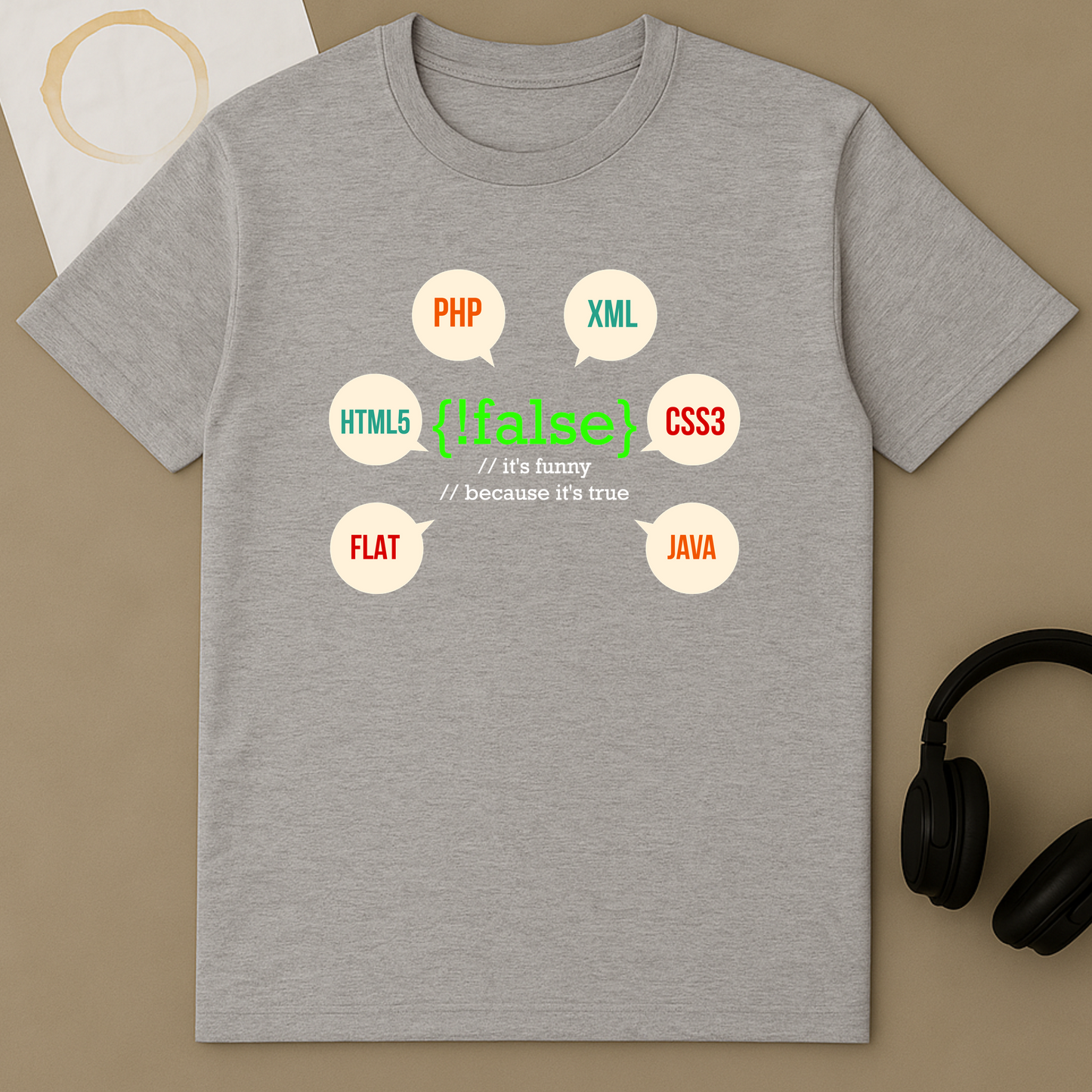 !False Funny Coding Logic Programmer Software Joke