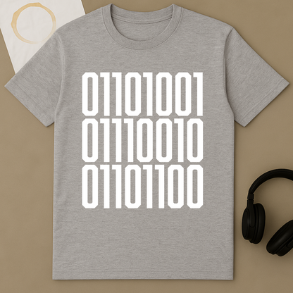 DAD Binary Code – Programmer T-Shirt – additional product view 2